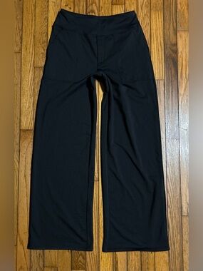 Black High Rise Wide Leg Yoga Pants Size Medium